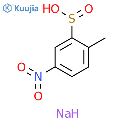 Sodium 2-methyl-5-nitrobenzene-1-sulfinate structure