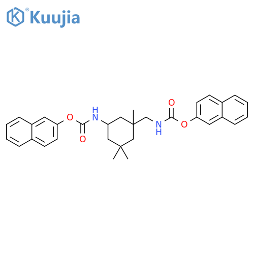 Carbamic acid, [[1,3,3-trimethyl-5-[[(2-naphthalenyloxy)carbonyl]amino]cyclohexyl]methyl]-, 2-naphthalenyl ester (9CI) structure