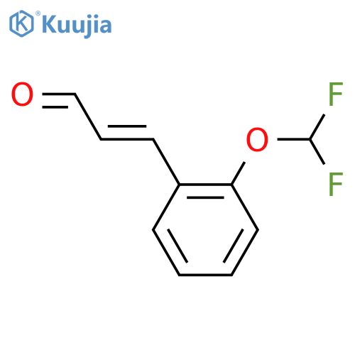 3-2-(difluoromethoxy)phenylprop-2-enal structure