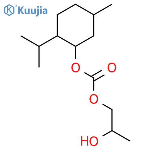 Carbonic acid,2-hydroxypropyl 5-methyl-2-(1-methylethyl)cyclohexyl ester structure