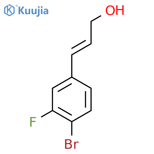 3-(4-bromo-3-fluorophenyl)prop-2-en-1-ol structure