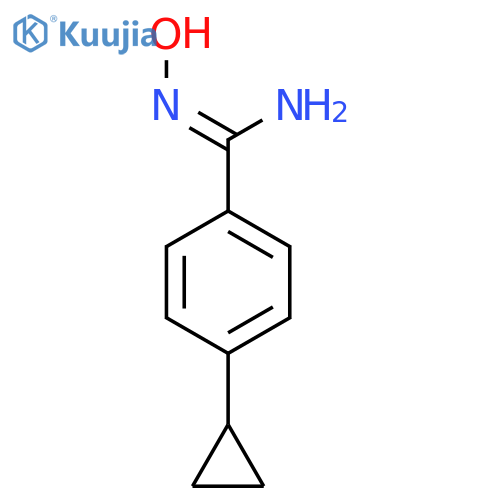 4-cyclopropyl-N'-hydroxybenzene-1-carboximidamide structure