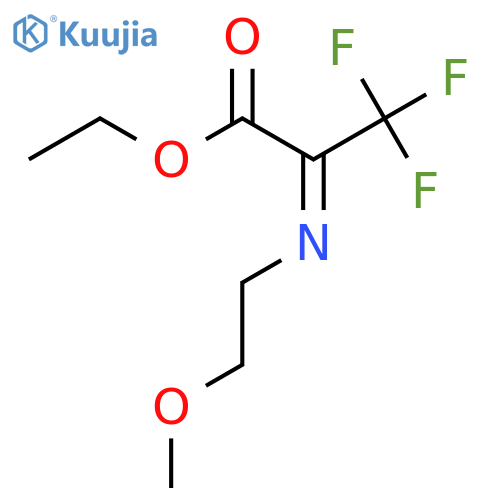 Ethyl 3,3,3-trifluoro-2-((2-methoxyethyl)imino)propanoate structure