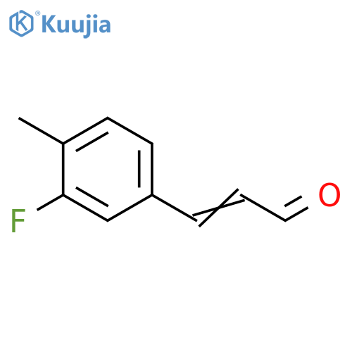 3-(3-fluoro-4-methylphenyl)prop-2-enal structure