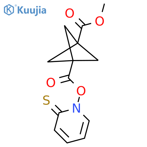 1-O-Methyl 3-O-(2-sulfanylidenepyridin-1-yl) bicyclo[1.1.1]pentane-1,3-dicarboxylate structure