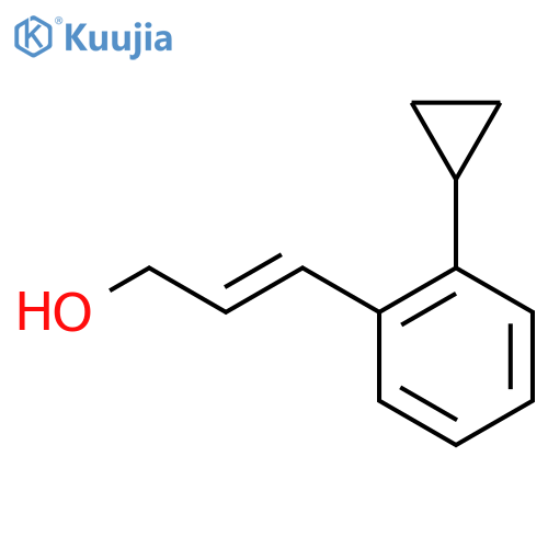 3-(2-cyclopropylphenyl)prop-2-en-1-ol structure