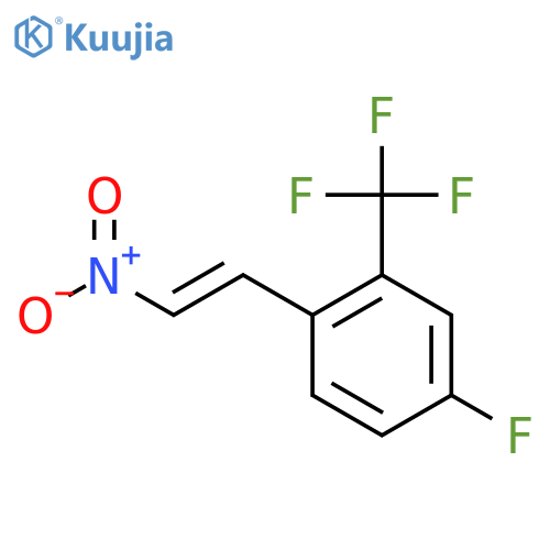 4-fluoro-1-(2-nitroethenyl)-2-(trifluoromethyl)benzene structure
