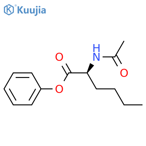 L-Norleucine, N-acetyl-, phenyl ester structure