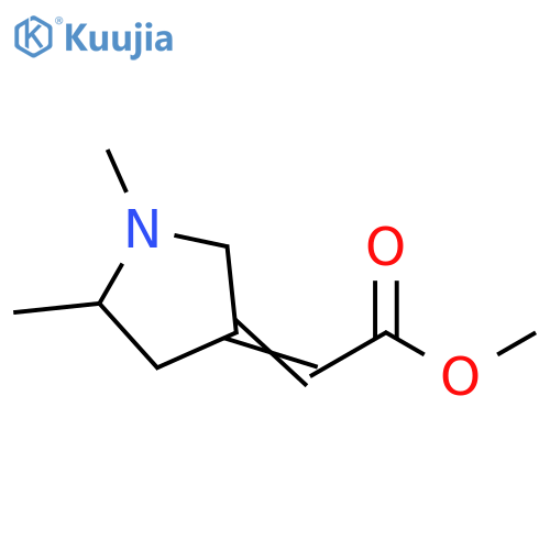 methyl 2-(1,5-dimethylpyrrolidin-3-ylidene)acetate structure