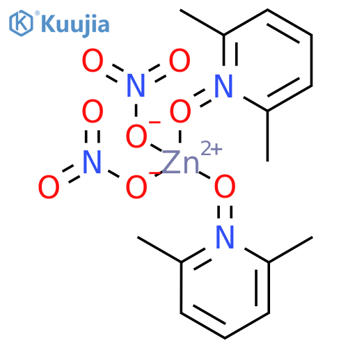 Zinc,bis(2,6-dimethylpyridine 1-oxide-O)bis(nitrato-O)-, (T-4)- (9CI) structure