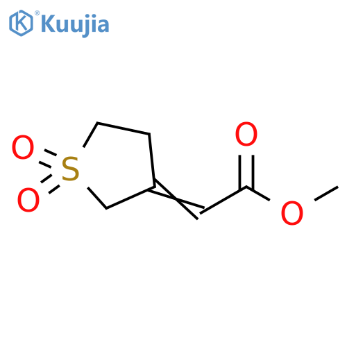 methyl 2-(3Z)-1,1-dioxo-1lambda6-thiolan-3-ylideneacetate structure