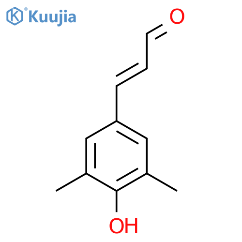 3-(4-hydroxy-3,5-dimethylphenyl)prop-2-enal structure