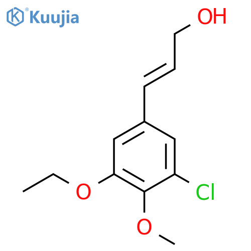 3-(3-chloro-5-ethoxy-4-methoxyphenyl)prop-2-en-1-ol structure