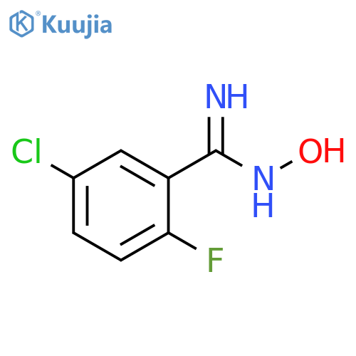 5-Chloro-2-fluoro-N-hydroxybenzamidine structure