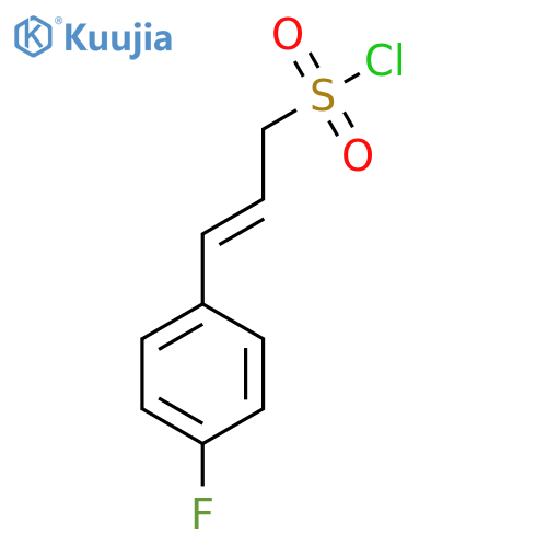 3-(4-fluorophenyl)prop-2-ene-1-sulfonyl chloride structure