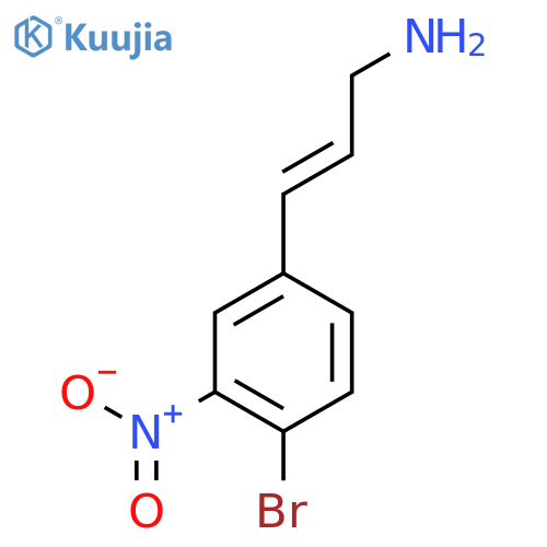 3-(4-bromo-3-nitrophenyl)prop-2-en-1-amine structure