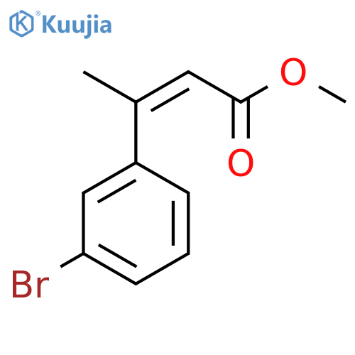 methyl (2Z)-3-(3-bromophenyl)but-2-enoate structure