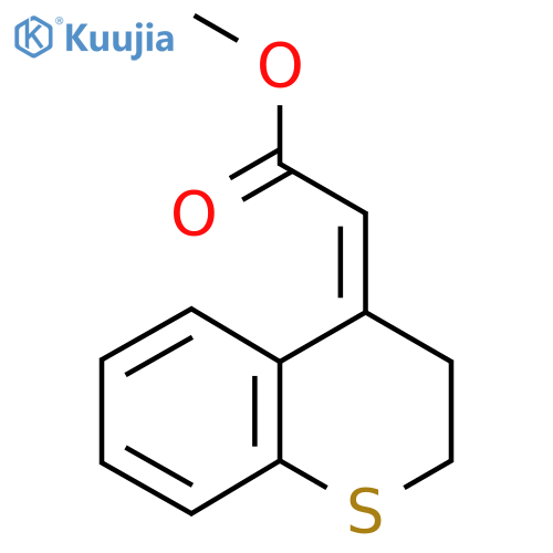 methyl 2-(4Z)-3,4-dihydro-2H-1-benzothiopyran-4-ylideneacetate structure