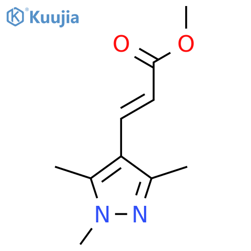 methyl (2E)-3-(trimethyl-1H-pyrazol-4-yl)prop-2-enoate structure