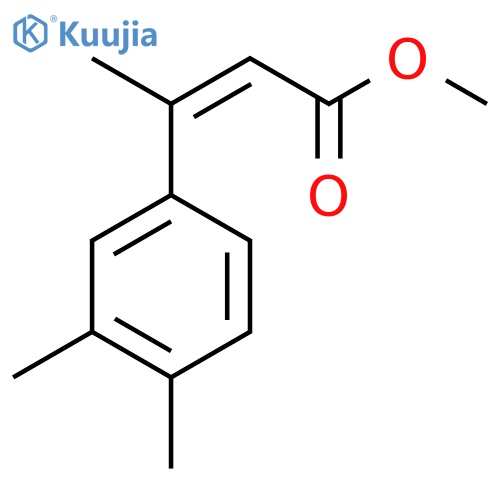 methyl (2Z)-3-(3,4-dimethylphenyl)but-2-enoate structure