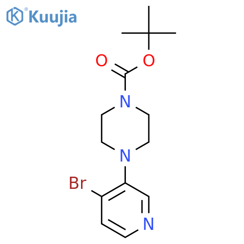 Tert-Butyl 4-(4-bromopyridin-3-yl)piperazine-1-carboxylate structure