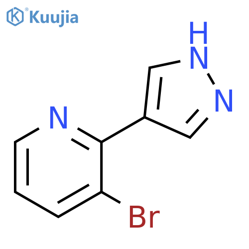 3-Bromo-2-(1H-pyrazol-4-yl)pyridine structure