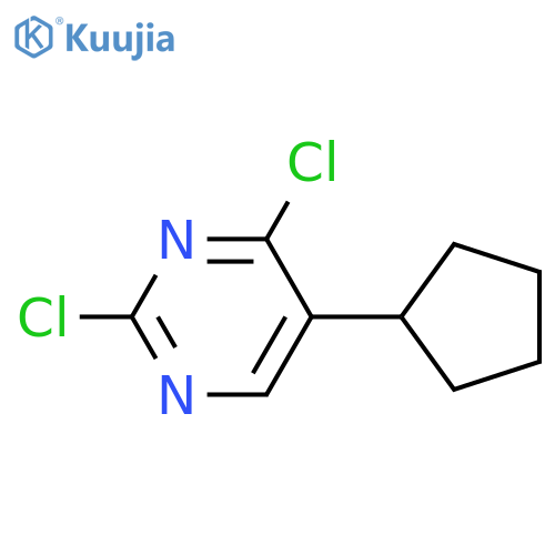2,4-Dichloro-5-cyclopentylpyrimidine structure