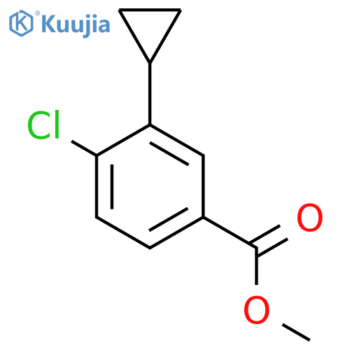 Methyl 4-chloro-3-cyclopropylbenzoate structure