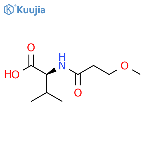 (2s)-2-(3-Methoxypropanamido)-3-methylbutanoic acid structure