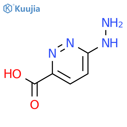 3-Pyridazinecarboxylicacid, 6-hydrazinyl- structure