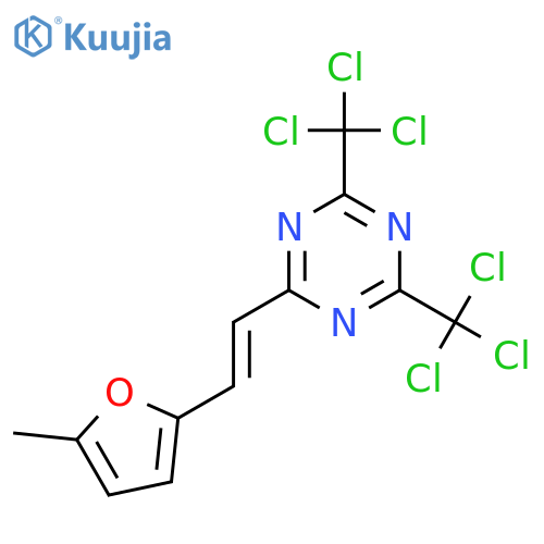 1,3,5-Triazine,2-[2-(5-methyl-2-furanyl)ethenyl]-4,6-bis(trichloromethyl)- structure