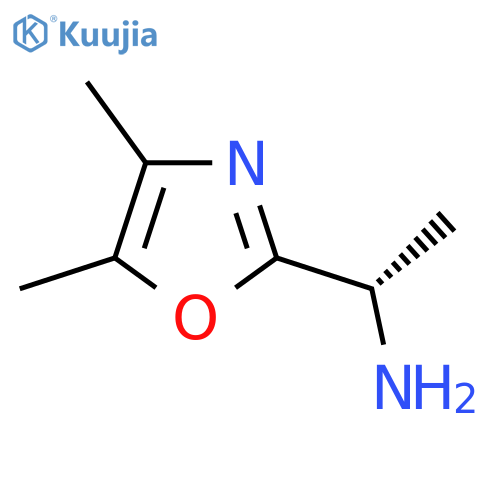 (1S)-1-(dimethyl-1,3-oxazol-2-yl)ethan-1-amine structure