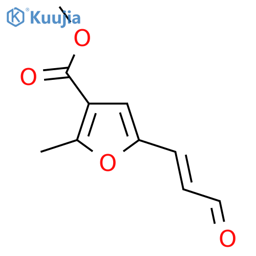 methyl 2-methyl-5-(3-oxoprop-1-en-1-yl)furan-3-carboxylate structure