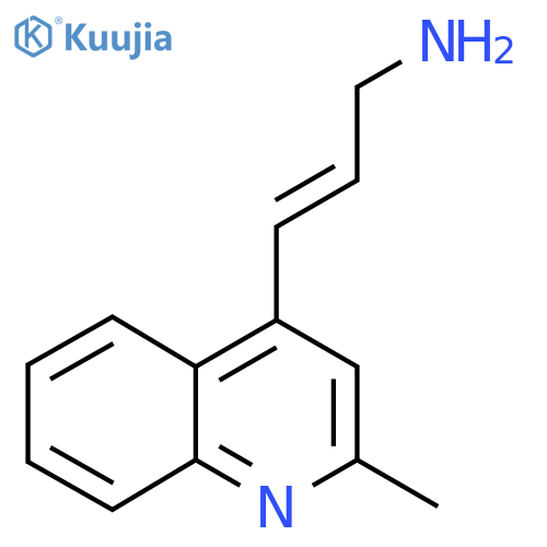 3-(2-methylquinolin-4-yl)prop-2-en-1-amine structure