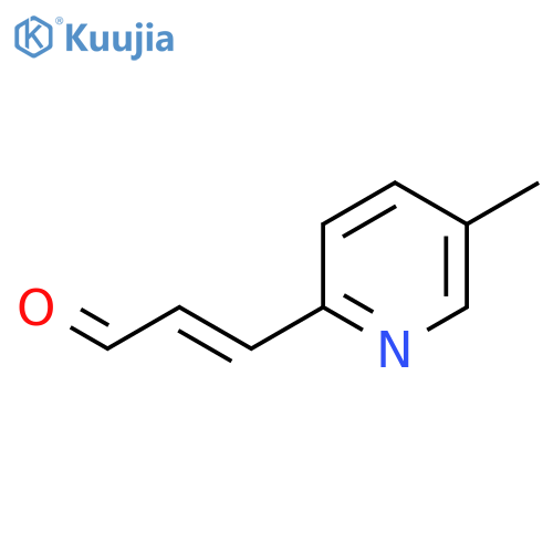 3-(5-methylpyridin-2-yl)prop-2-enal structure