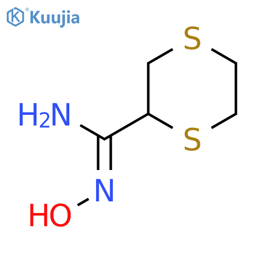 N'-hydroxy-1,4-dithiane-2-carboximidamide structure