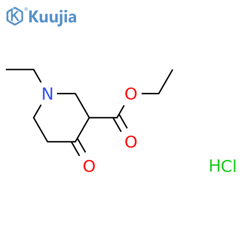 ethyl 1-ethyl-4-oxo-3-piperidinecarboxylate hydrochloride structure