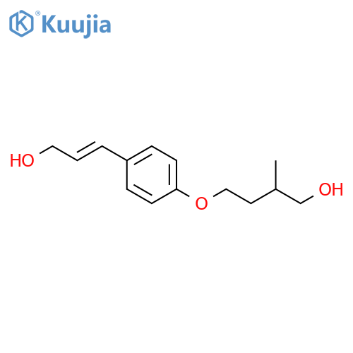 1-Butanol,4-[4-[(1E)-3-hydroxy-1-propen-1-yl]phenoxy]-2-methyl- structure