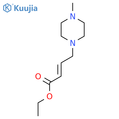 Ethyl 4-(4-methylpiperazin-1-yl)but-2-enoate structure