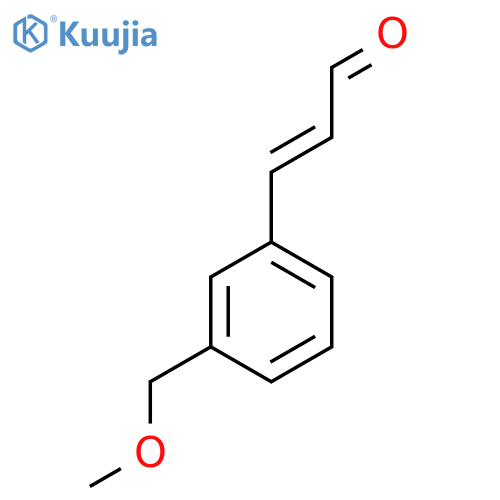 3-3-(methoxymethyl)phenylprop-2-enal structure