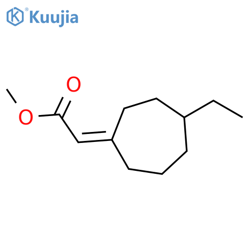 methyl 2-(1Z)-4-ethylcycloheptylideneacetate structure