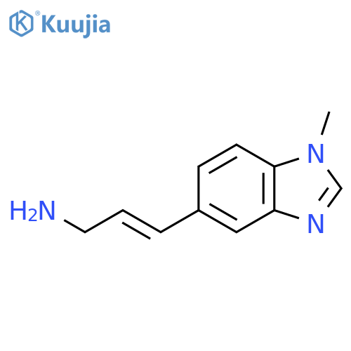 3-(1-methyl-1H-1,3-benzodiazol-5-yl)prop-2-en-1-amine structure