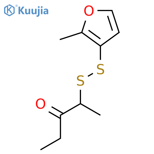 3-Pentanone, 2-[(2-methyl-3-furanyl)dithio]- structure