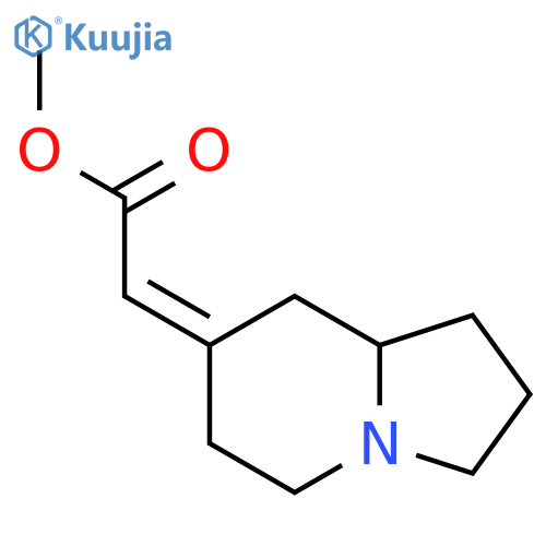 methyl 2-(7Z)-octahydroindolizin-7-ylideneacetate structure