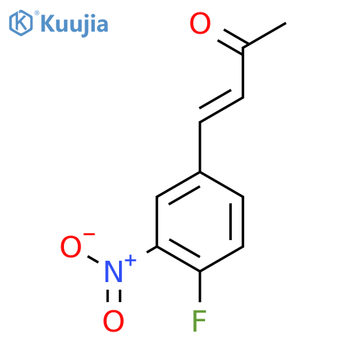 4-(4-fluoro-3-nitrophenyl)but-3-en-2-one structure