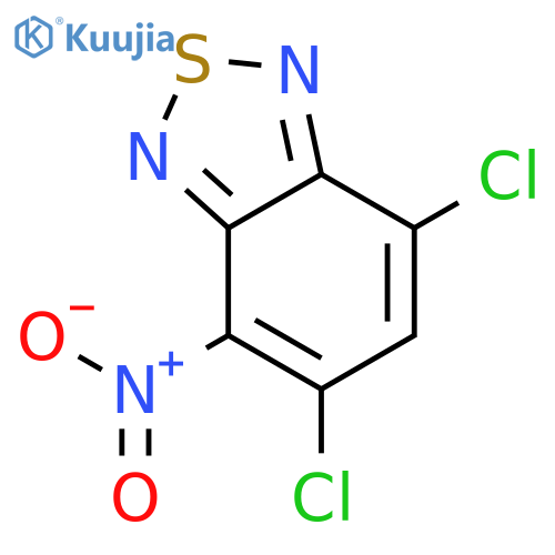 2,1,3-Benzothiadiazole, 5,7-dichloro-4-nitro- structure