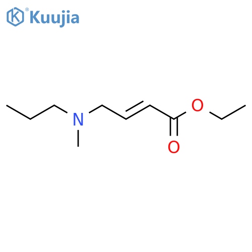 ethyl (E)-4-[methyl(propyl)amino]but-2-enoate structure