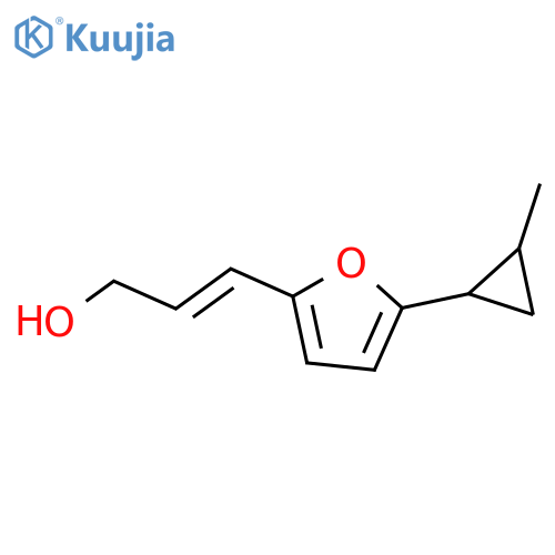 3-5-(2-methylcyclopropyl)furan-2-ylprop-2-en-1-ol structure