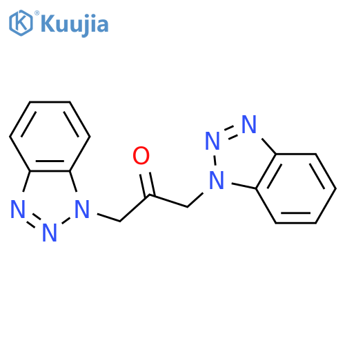 1,3-Bis(1H-1,2,3-benzotriazol-1-yl)propan-2-one structure
