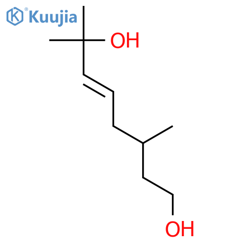 3,7-dimethyloct-5-ene-1,7-diol structure
